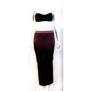 Adam Selman Sport Pink & Black Athleisure Skirt